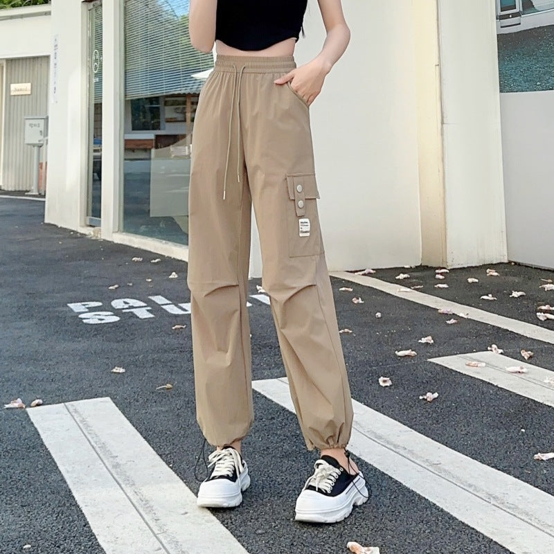 American Style Quick-drying Sports Straight Wide Leg Pants