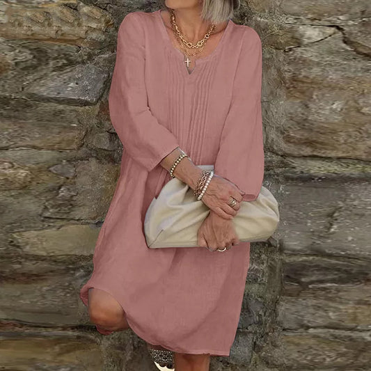 Buttoned Shirt Dress