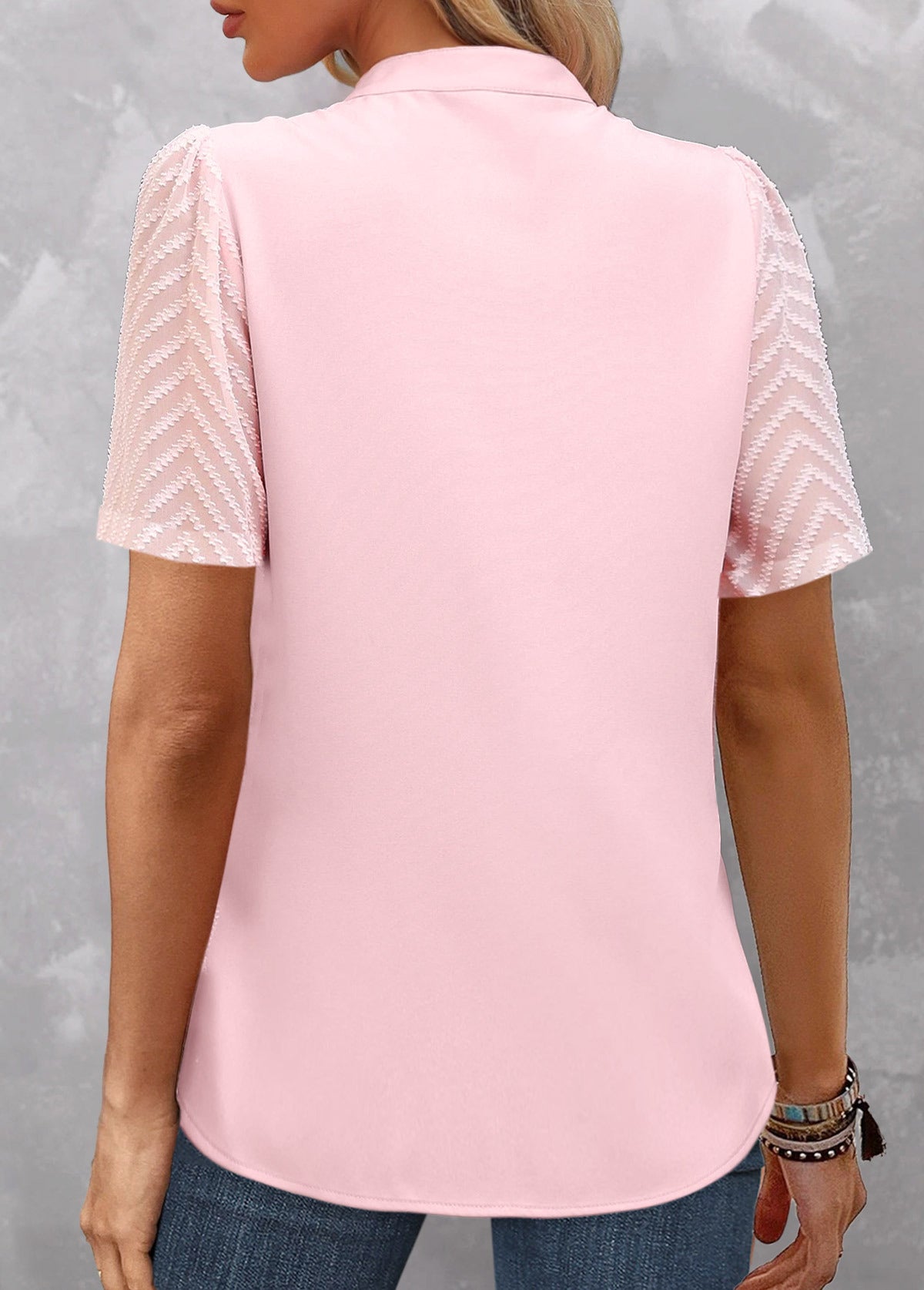 Short Sleeve V-neck T-Shirt Top