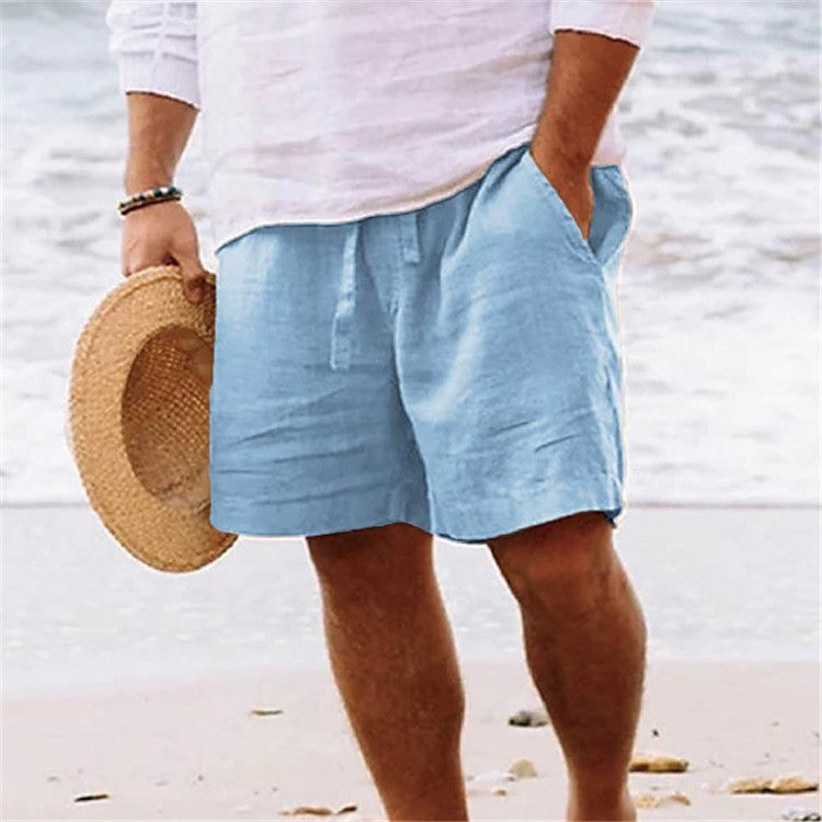 Daily Sand Pure Color Comfortable Breathable Shorts