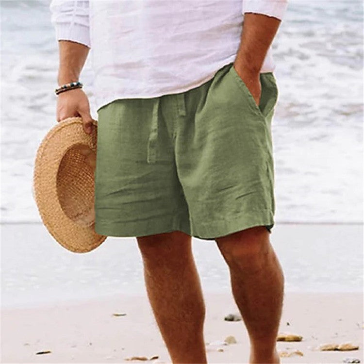 Daily Sand Pure Color Comfortable Breathable Shorts