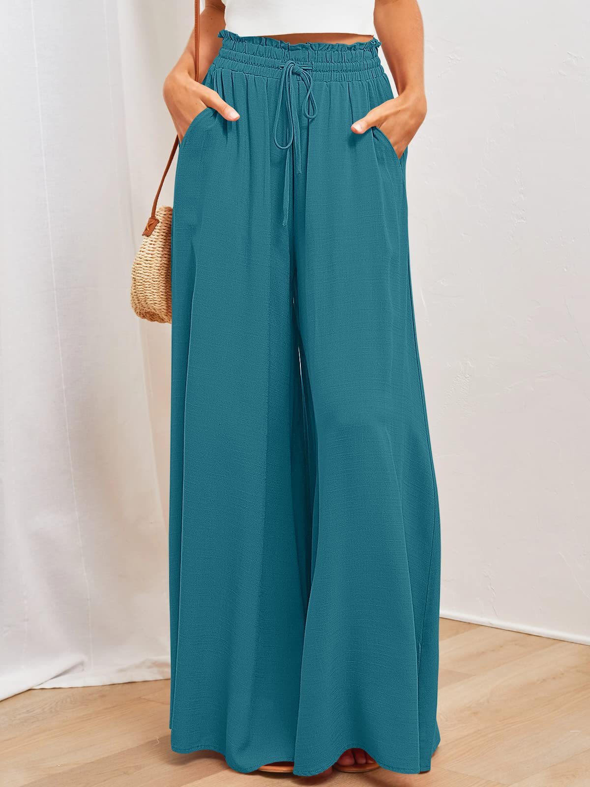 Wide Leg Loose Comfy Lounge Pants with Pockets