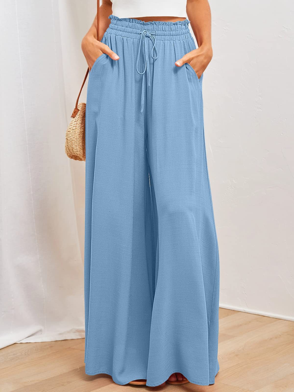 Wide Leg Loose Comfy Lounge Pants with Pockets