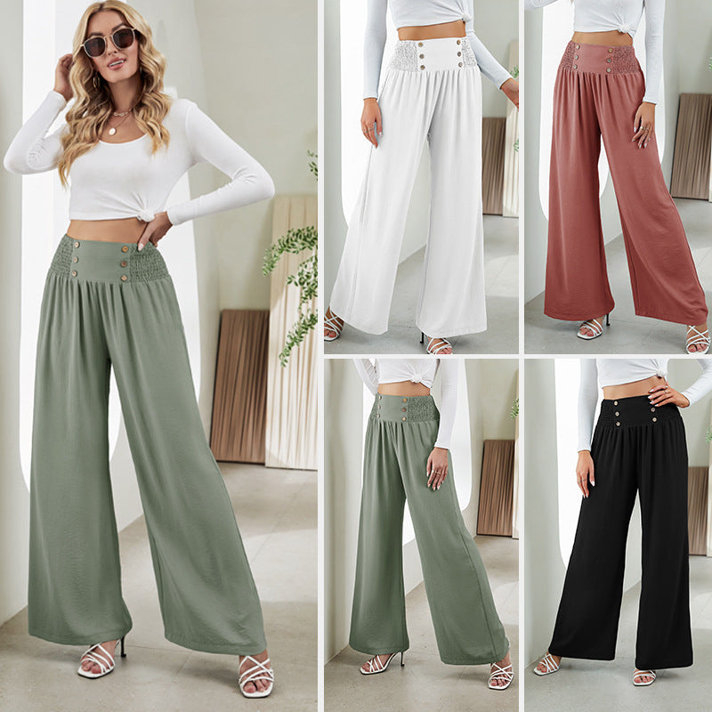 Straight Wide Leg Pants