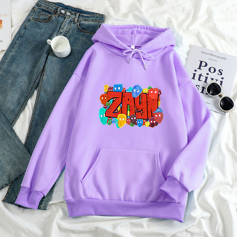 Printed Letter Hoodie