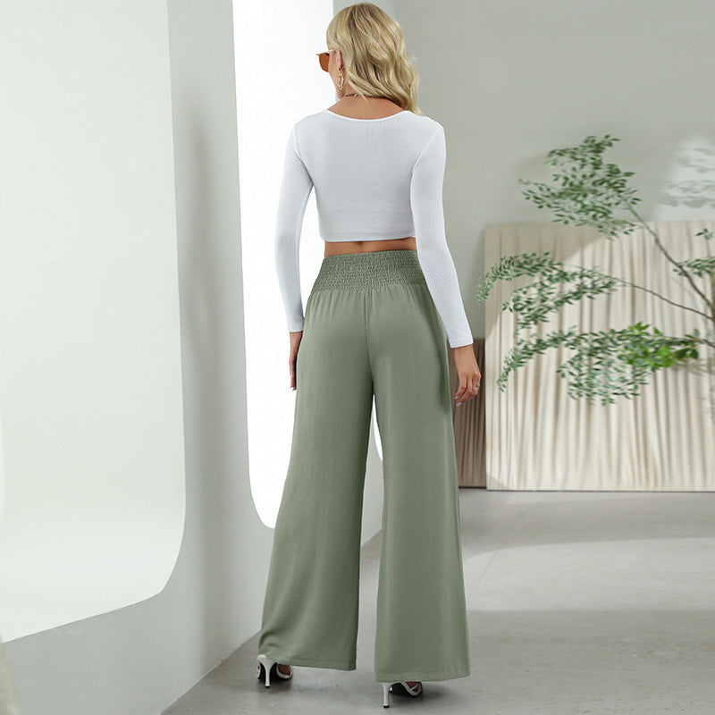 Straight Wide Leg Pants