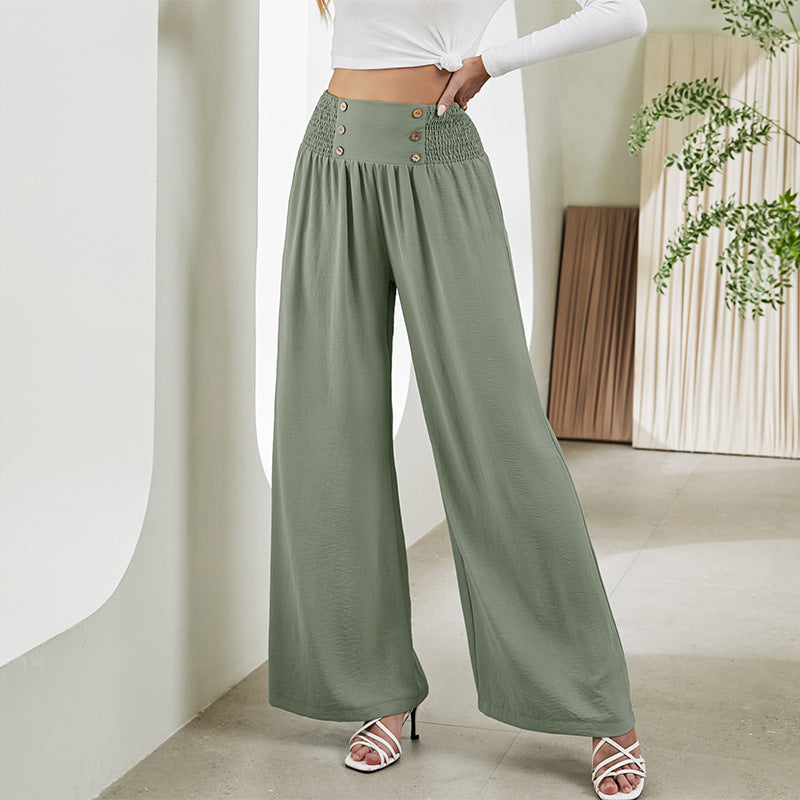 Straight Wide Leg Pants