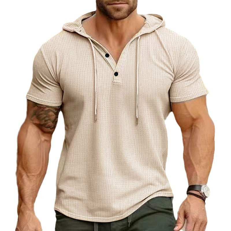 Solid Color Hoodie T-Shirt