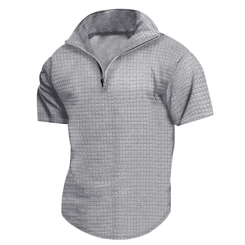 Small Plaid Breathable Casual T-Shirt