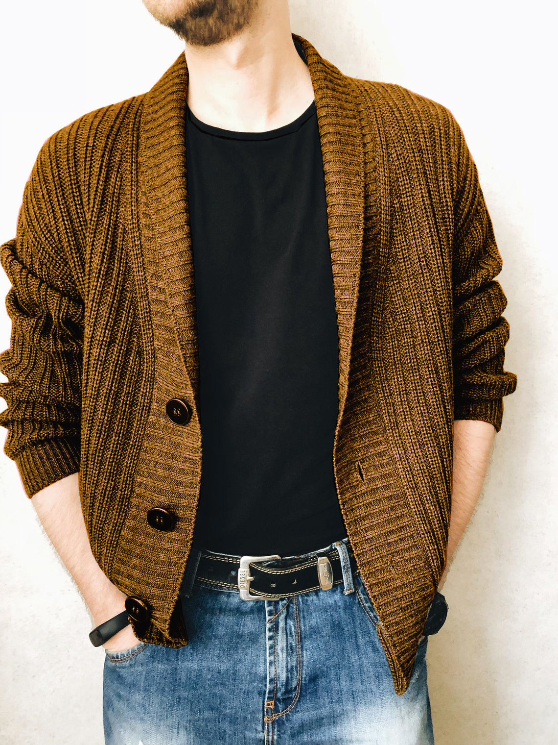 Long Sleeve Urban V-neck Knitwear