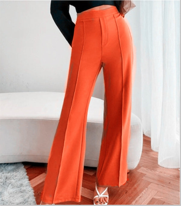 High Waist Casual Trousers