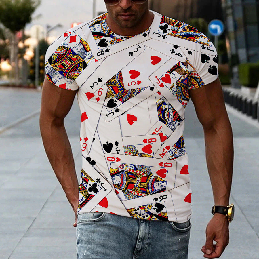 Printed 3D Short Sleeve T-Shirt