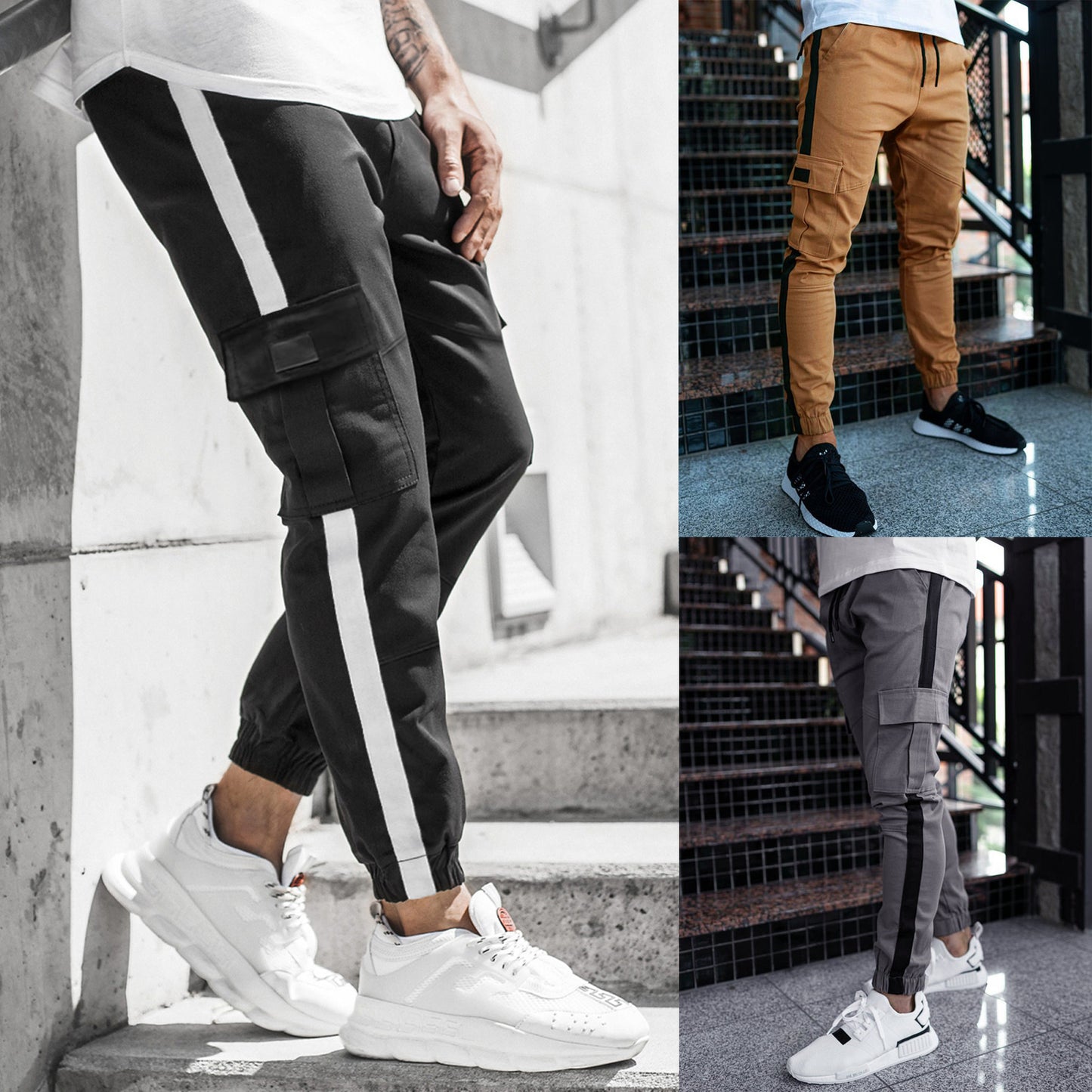 Leather Bound Casual Pants