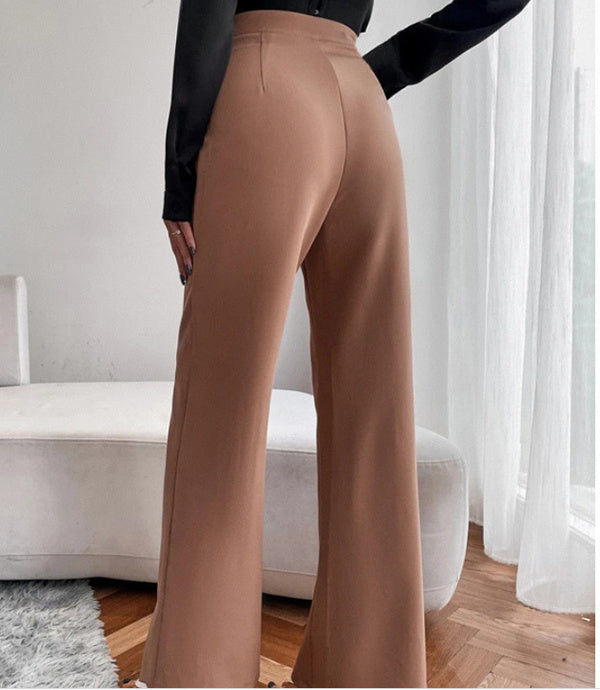 High Waist Casual Trousers